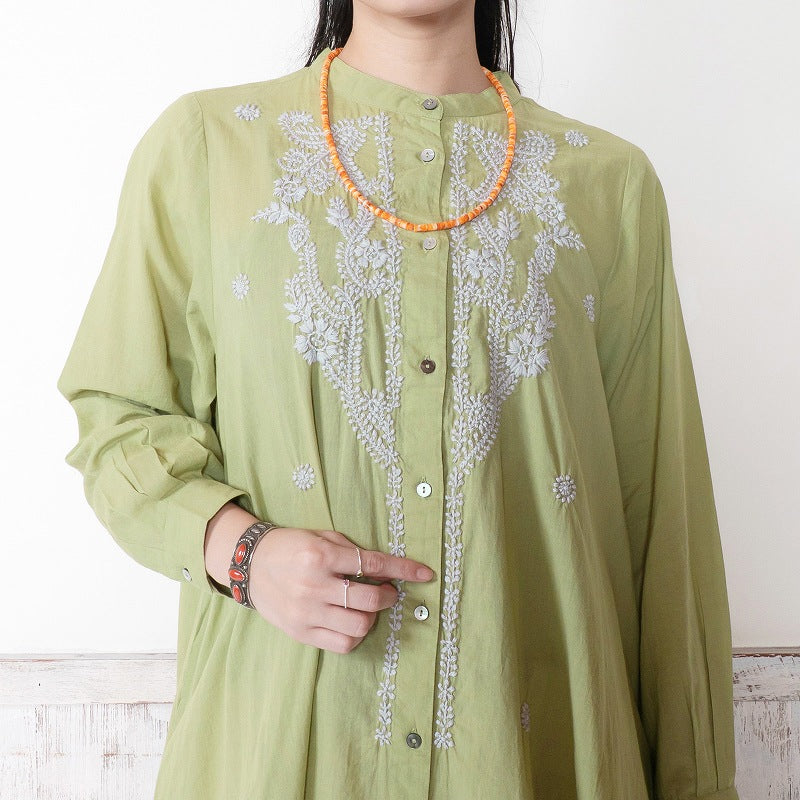 Lucknow Embroidery Long Blouse