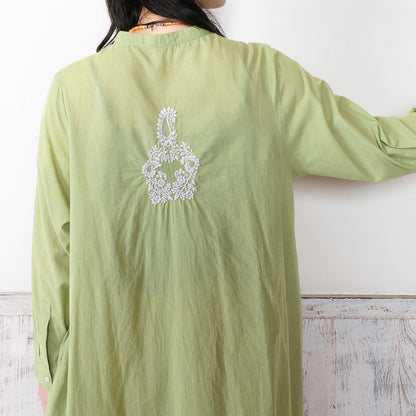 Lucknow Embroidery Long Blouse