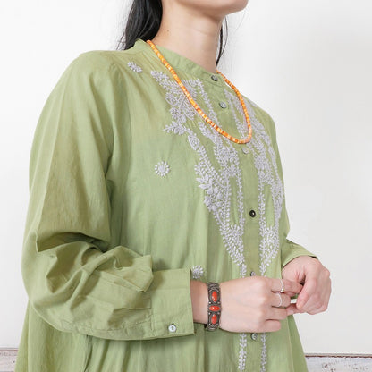 Lucknow Embroidery Long Blouse