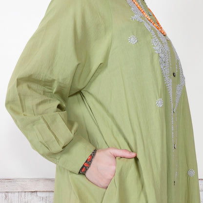Lucknow Embroidery Long Blouse