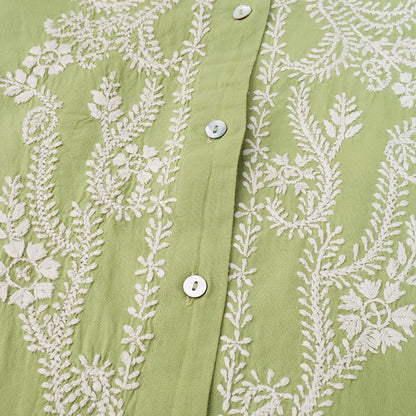 Lucknow Embroidery Long Blouse