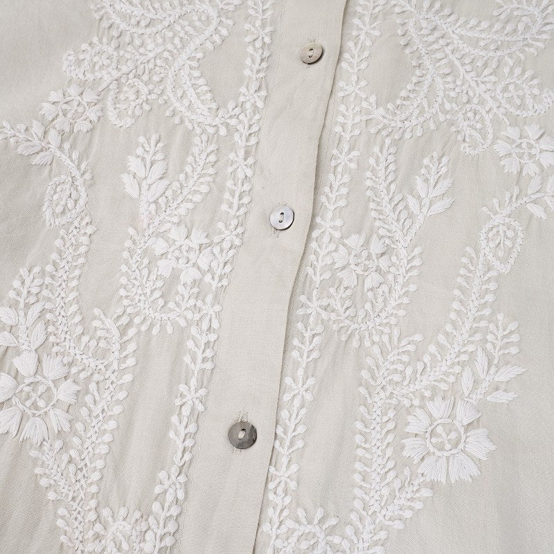 Lucknow Embroidery Long Blouse