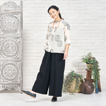 Dot Jacquard Blouse N
