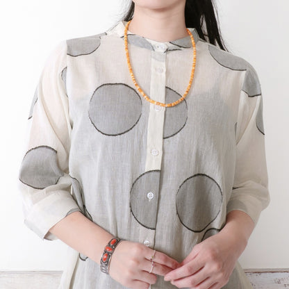 Dot Jacquard Blouse N