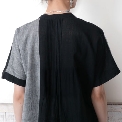 Khadi Border Front-Open Dress