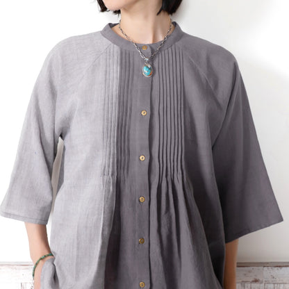 Khadi Border Short Blouse