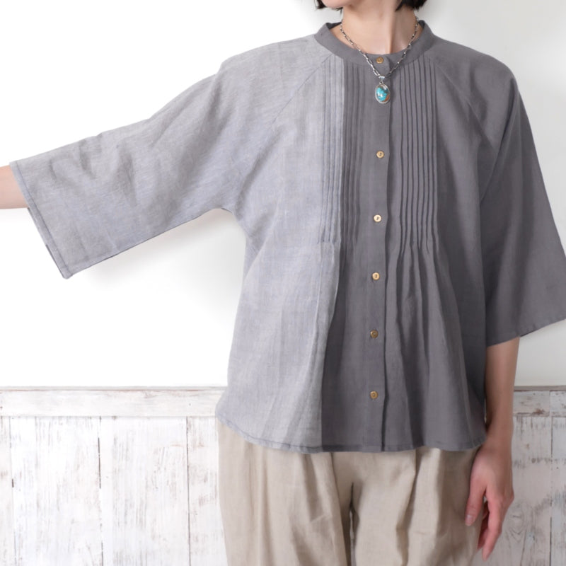 Khadi Border Short Blouse