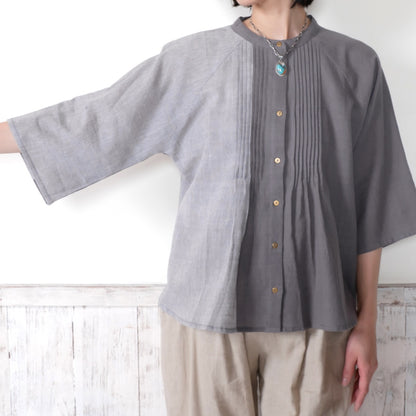 Khadi Border Short Blouse