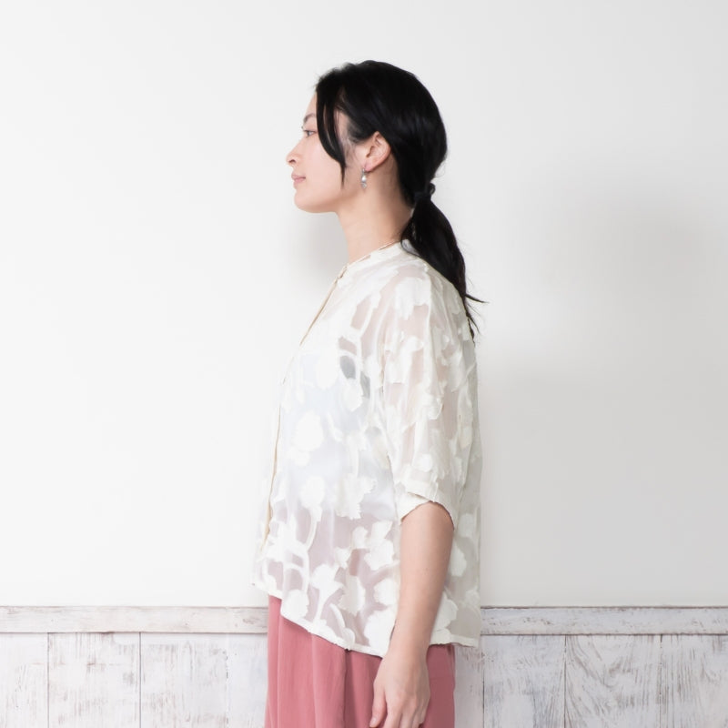 Rayon Jacquard Blouse