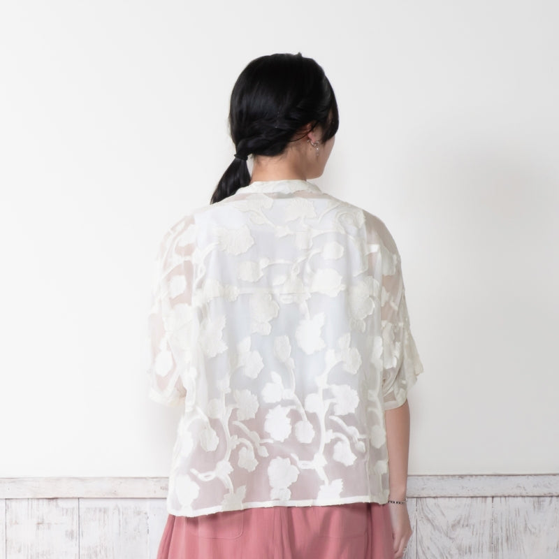 Rayon Jacquard Blouse