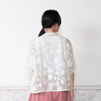Rayon Jacquard Blouse