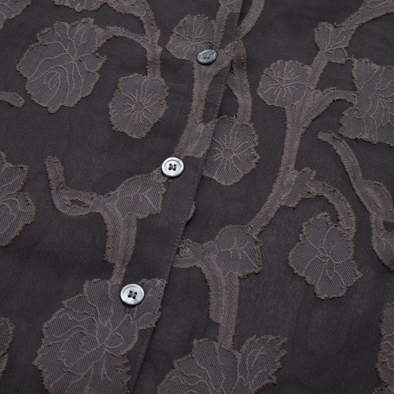 Rayon Jacquard Blouse