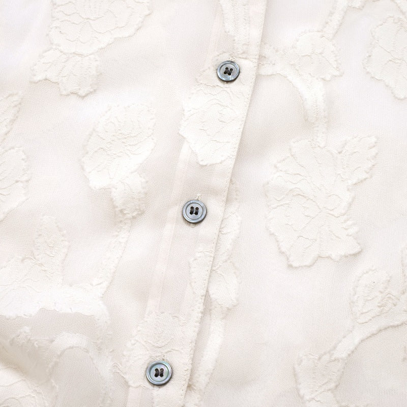 Rayon Jacquard Blouse