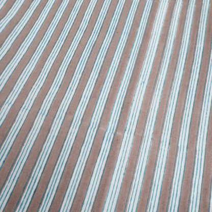 Block Print Stripe Front Open Dress