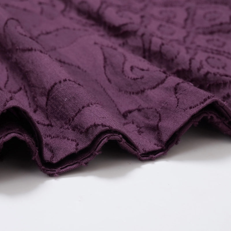 Cotton Jacquard Combo Blouse