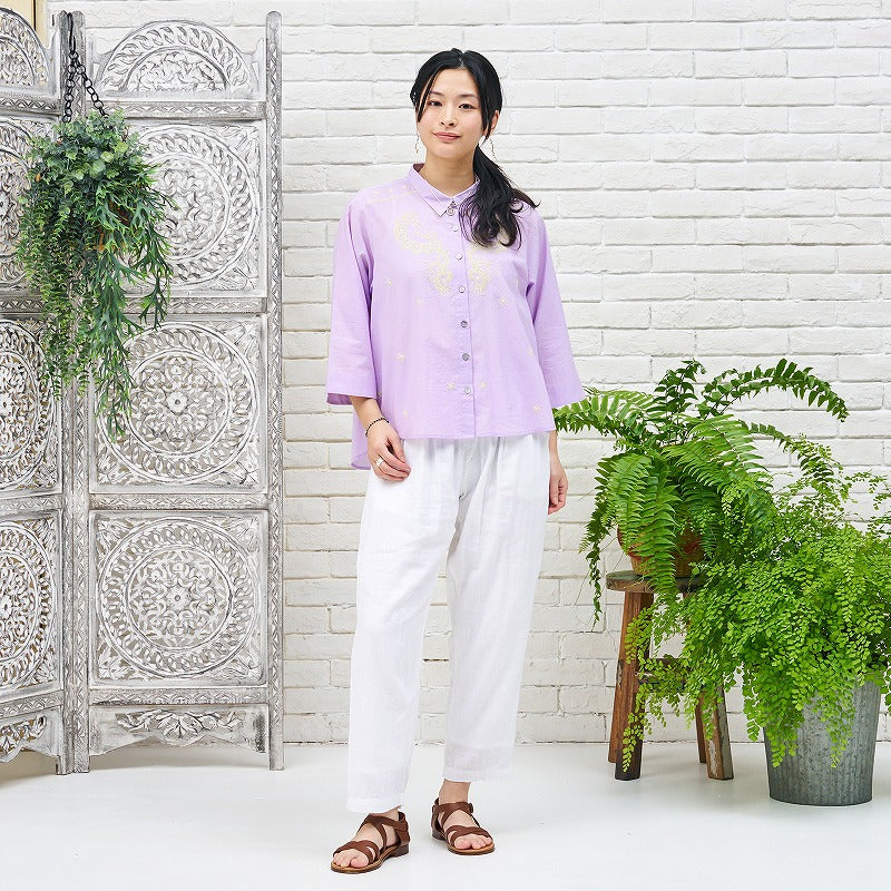 Oriental Embroidery Blouse