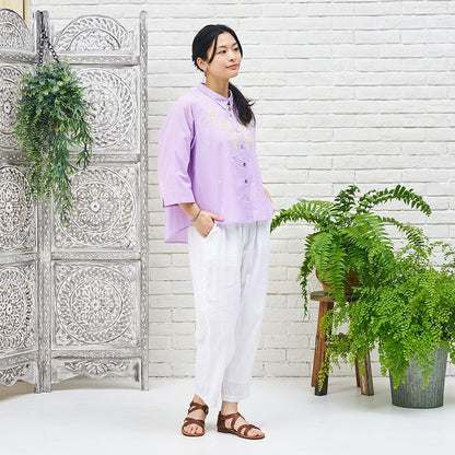 Oriental Embroidery Blouse
