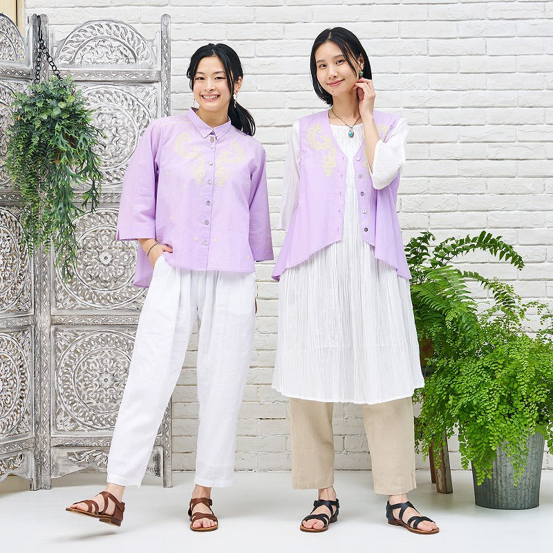 Oriental Embroidery Blouse