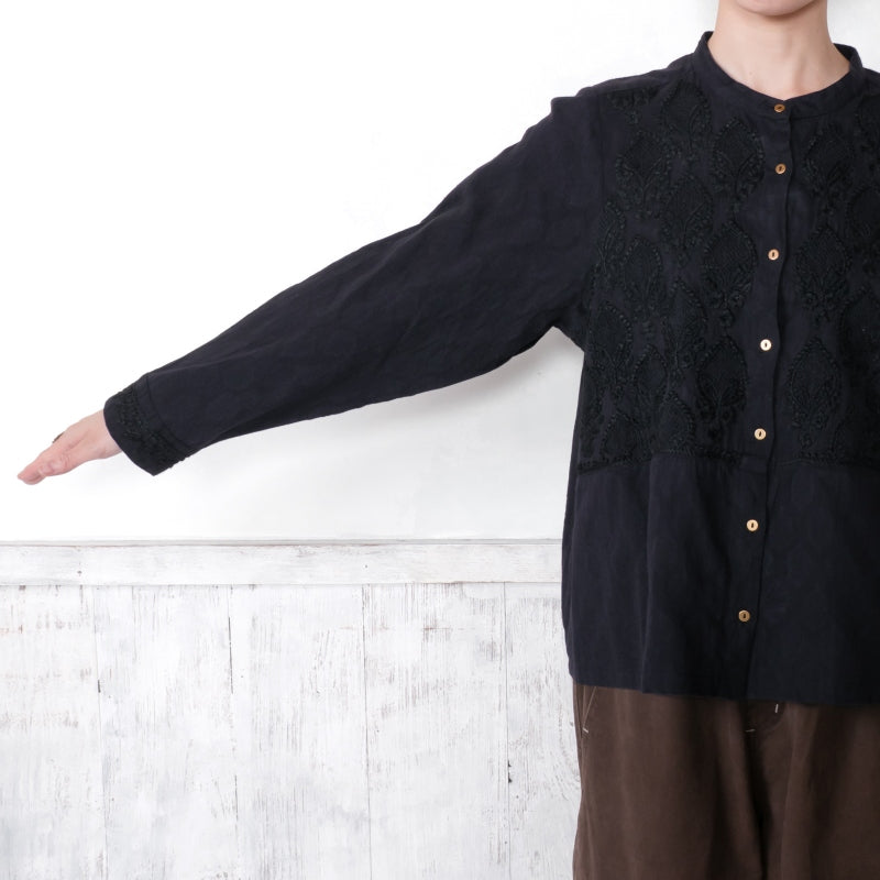 Cotton Lucknow Embroidery Blouse