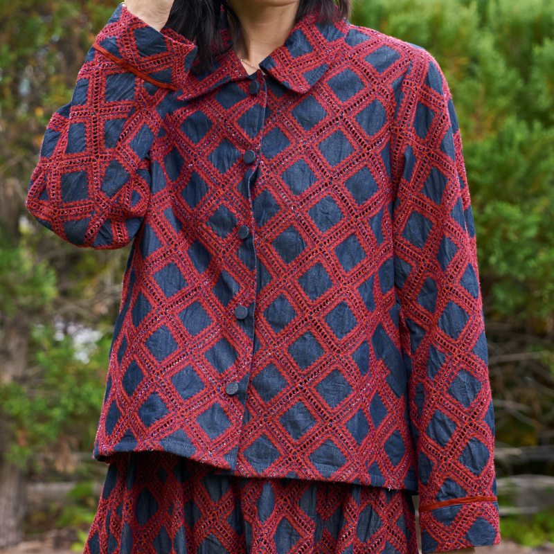 Denim Embroidered Jacket
