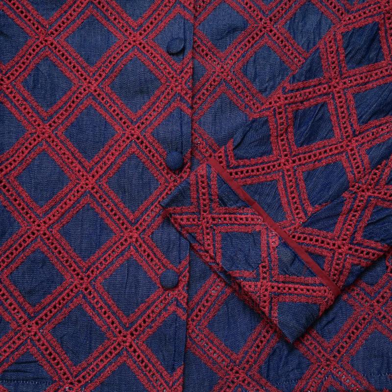 Denim Embroidered Jacket