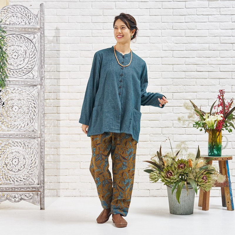 Cotton Melange Blouse