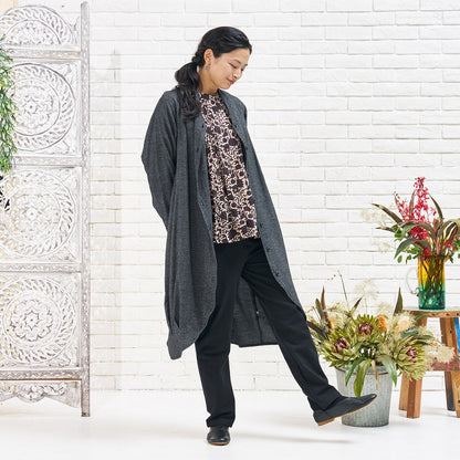 Cotton Melange Long Jacket