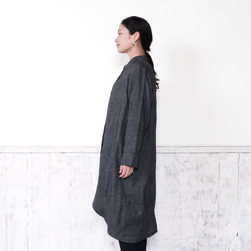 Cotton Melange Long Jacket