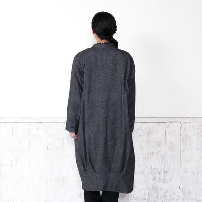 Cotton Melange Long Jacket