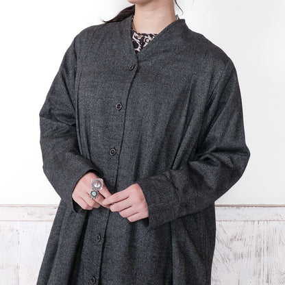Cotton Melange Long Jacket