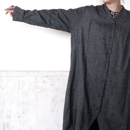 Cotton Melange Long Jacket