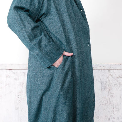 Cotton Melange Long Jacket