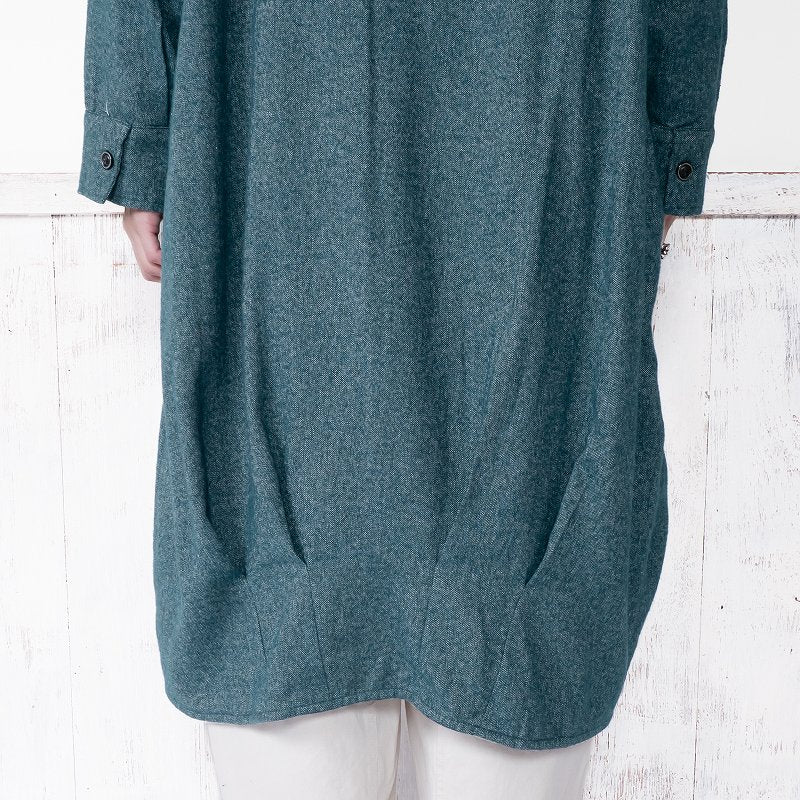 Cotton Melange Long Jacket