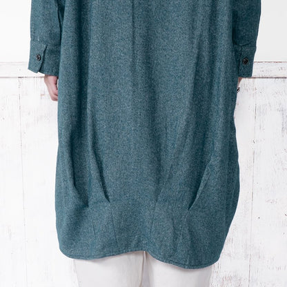 Cotton Melange Long Jacket