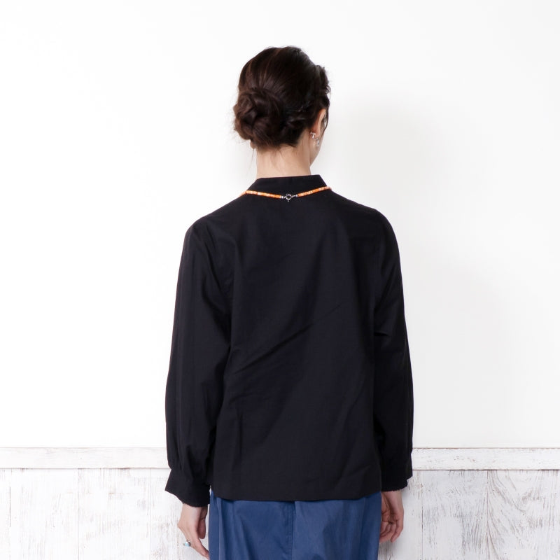 Cotton Small Floral Embroidery Blouse