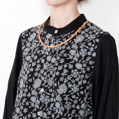 Cotton Small Floral Embroidery Blouse