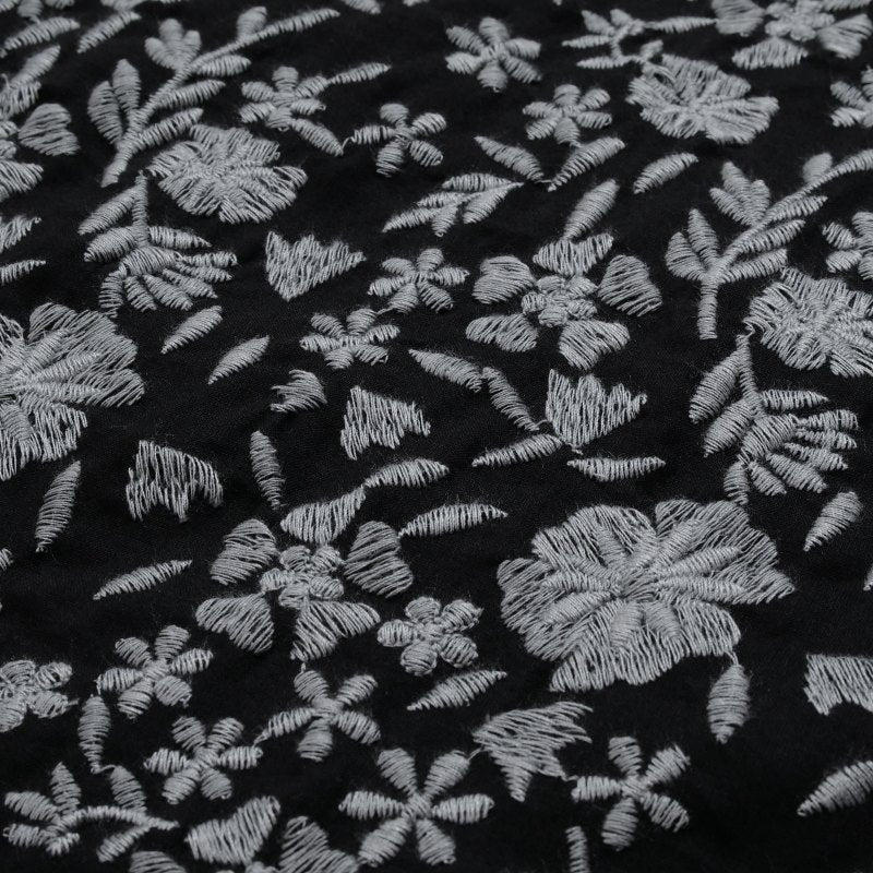 Cotton Small Floral Embroidery Blouse