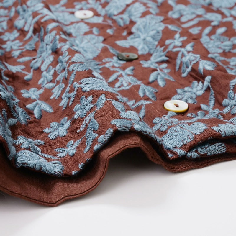Cotton Small Floral Embroidery Blouse