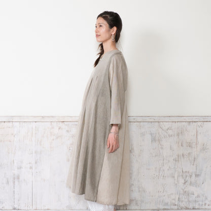 Khadi Stripe Tuck Dress