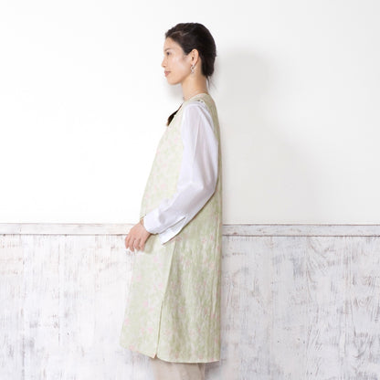 Leaf Embroidery Sleeveless Dress