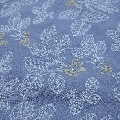 Leaf Embroidery Sleeveless Dress