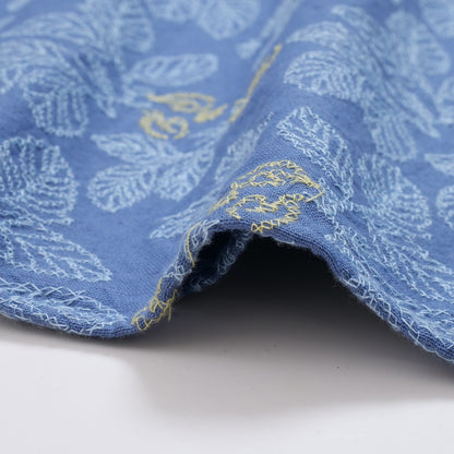 Leaf Embroidery Sleeveless Dress