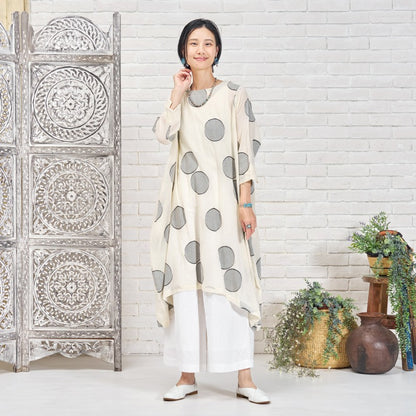 Dot Jacquard Dress