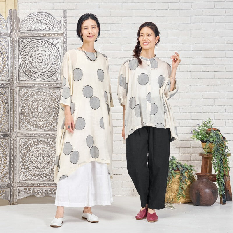 Dot Jacquard Dress