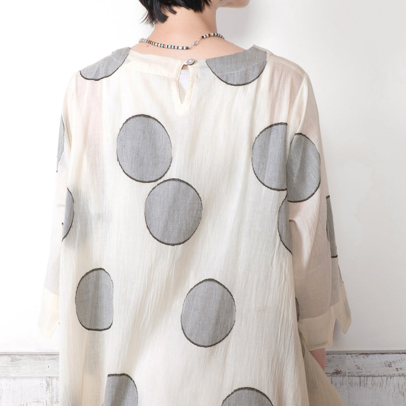 Dot Jacquard Dress