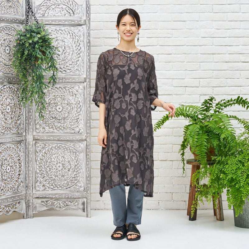 Rayon Jacquard Dress