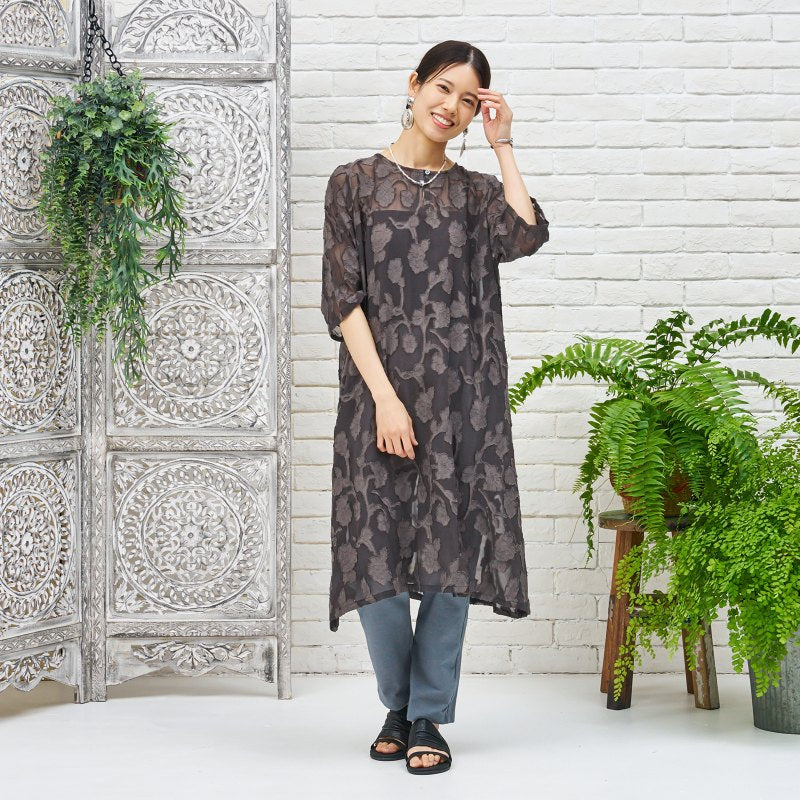 Rayon Jacquard Dress