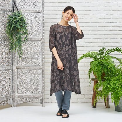 Rayon Jacquard Dress