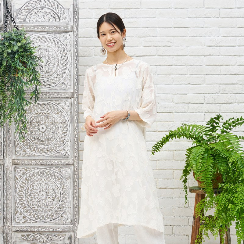 Rayon Jacquard Dress