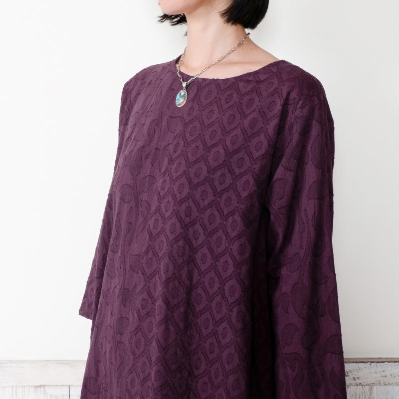 Cotton Jacquard Combo Dress